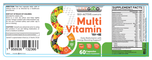 Bio Active Complete Multivitamin For Men - Image 2